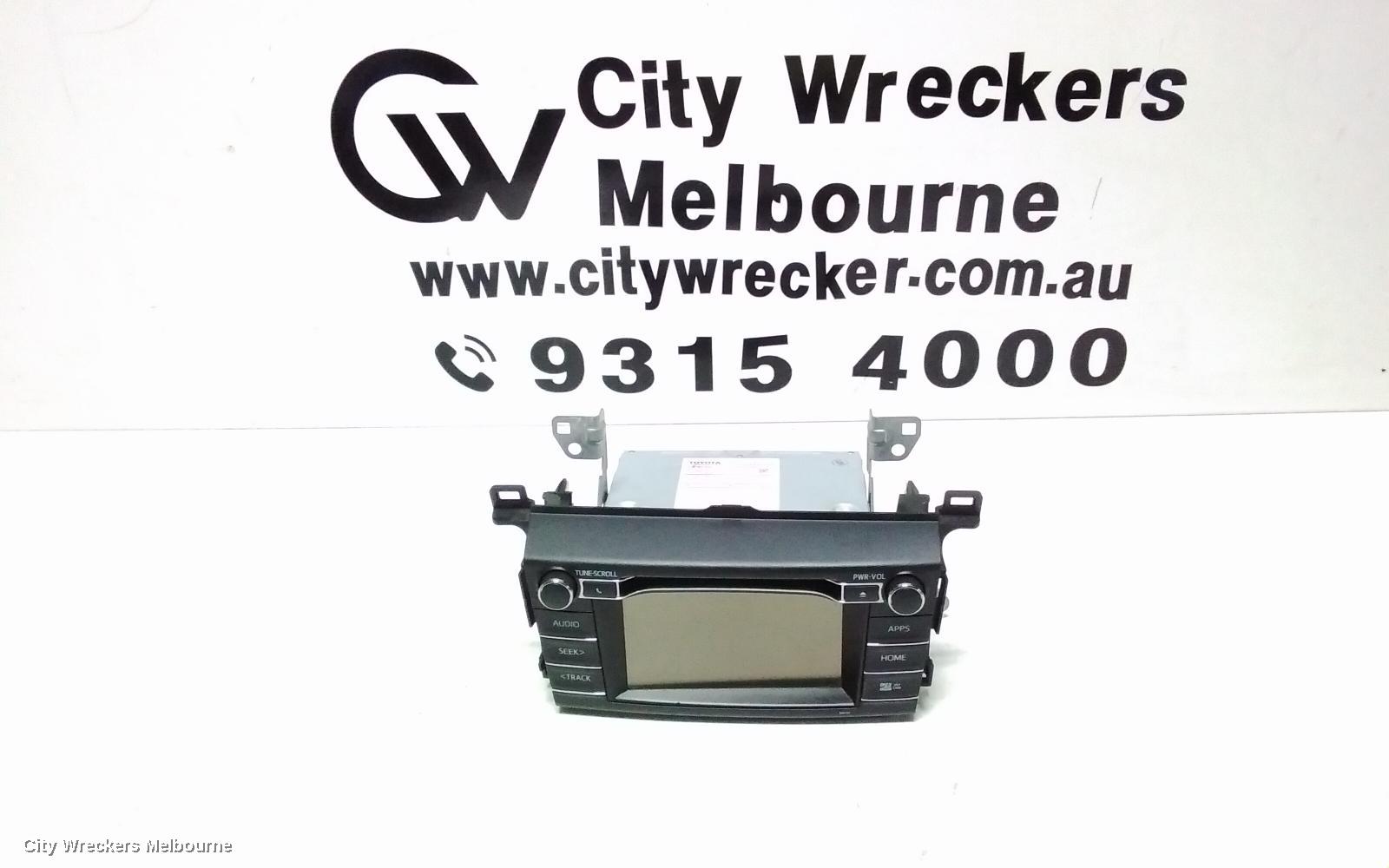 TOYOTA RAV4 RADIO/CD/DVD/SAT/TV, HEAD UNIT, W/ SAT NAV, NON JBL TYPE, XA50, GX/GXL/XSE, 11/2018 ONWARDS