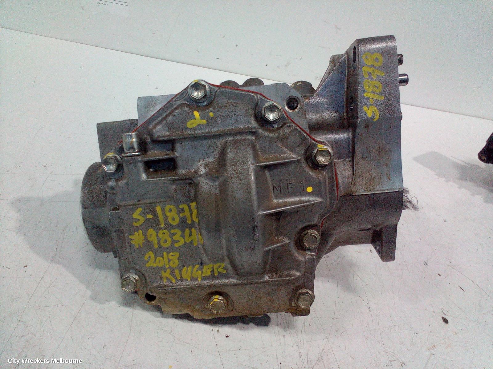 TOYOTA KLUGER TRANSFER CASE, XU50 SERIES, 03/2014 - 02/2021