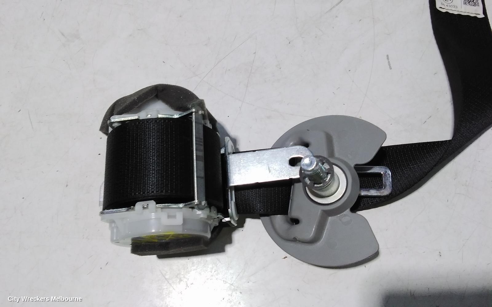 TOYOTA KLUGER SEATBELT/STALK, RH REAR 2ND ROW, SEAT BELT ONLY, GSU50-GSU55, 03/2014 - 02/2021