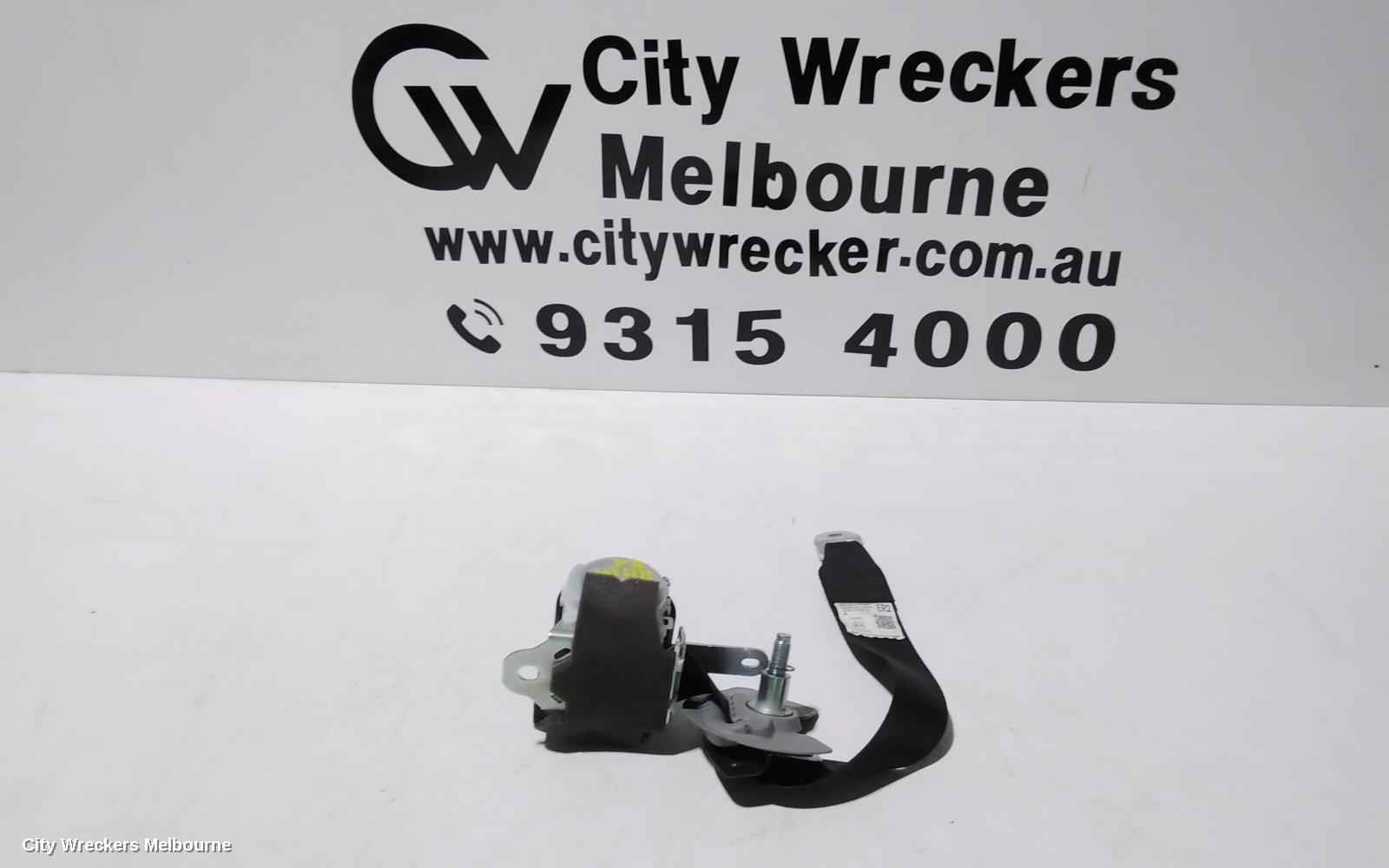TOYOTA KLUGER SEATBELT/STALK, RH REAR 2ND ROW, SEAT BELT ONLY, GSU50-GSU55, 03/2014 - 02/2021