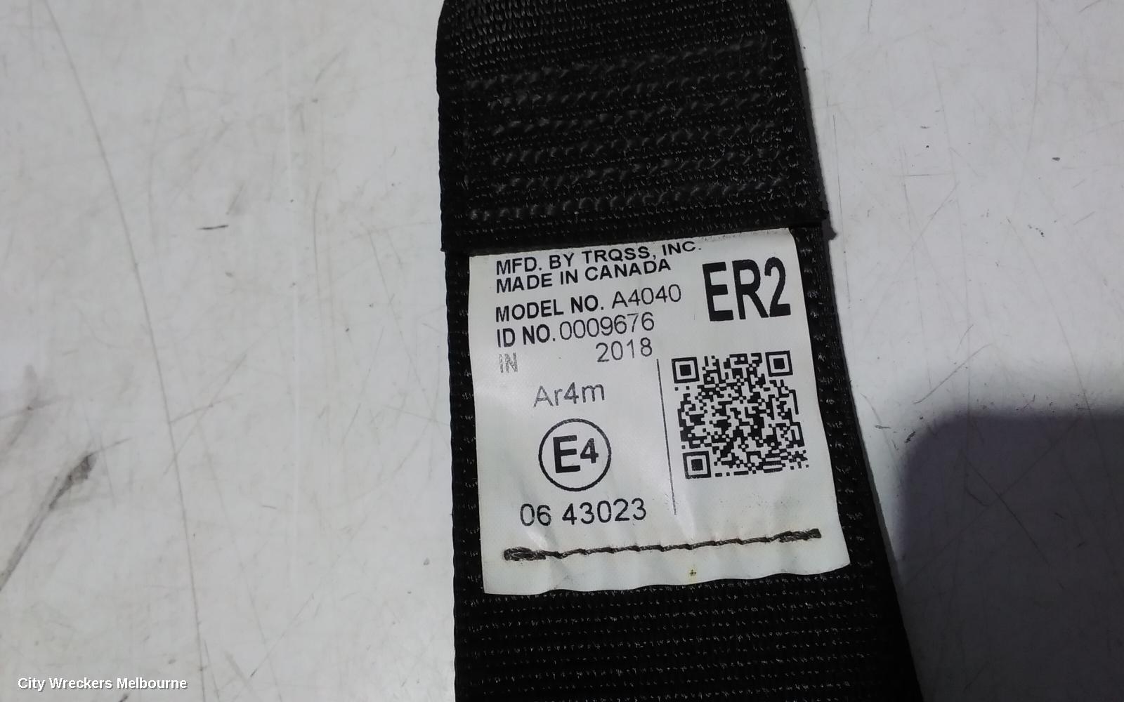 TOYOTA KLUGER SEATBELT/STALK, RH REAR 2ND ROW, SEAT BELT ONLY, GSU50-GSU55, 03/2014 - 02/2021