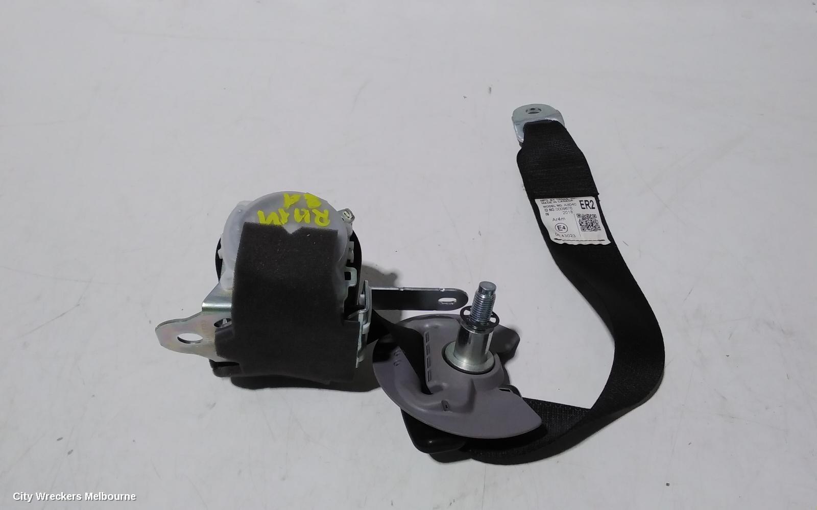 TOYOTA KLUGER SEATBELT/STALK, RH REAR 2ND ROW, SEAT BELT ONLY, GSU50-GSU55, 03/2014 - 02/2021