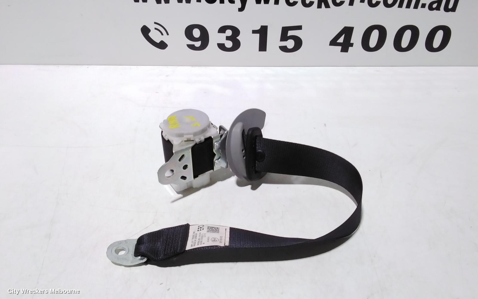 TOYOTA KLUGER SEATBELT/STALK, RH REAR 3RD ROW, SEAT BELT ONLY, GSU50-GSU55, 03/2014 - 02/2021