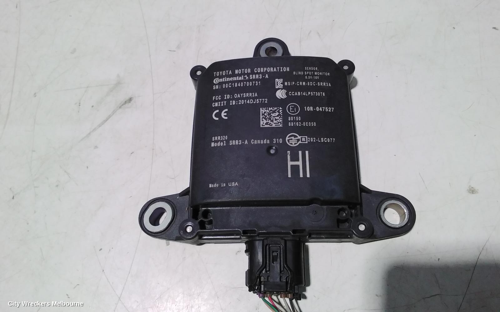 TOYOTA KLUGER, XU50 SERIES, 03/2014 - 02/2021, LHR BLIND SPOT MODULE: 98384