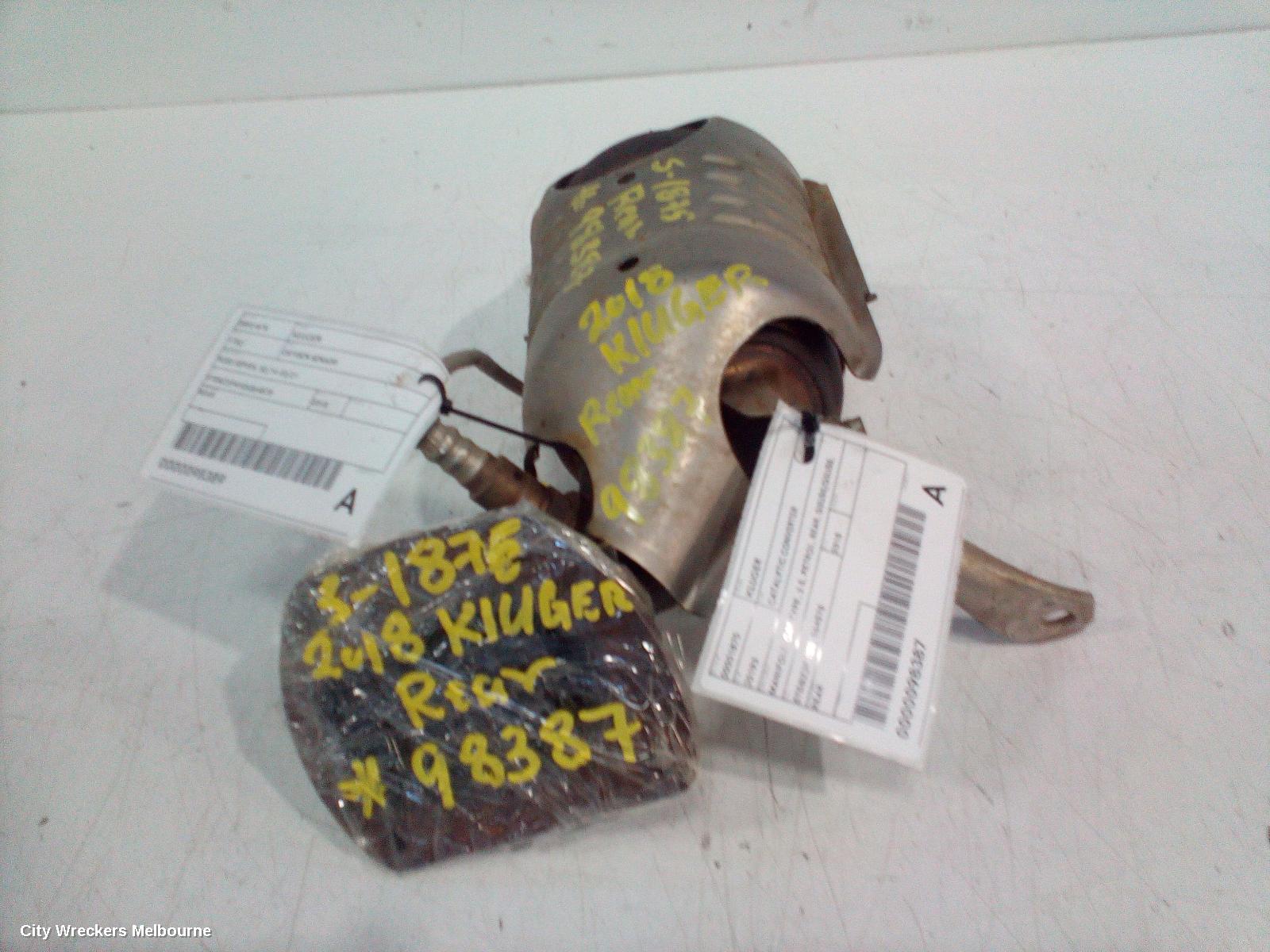 TOYOTA KLUGER CATALYTIC CONVERTER, MANIFOLD-CAT TYPE, 3.5, PETROL, REAR, GSU50/GSU55, 11/2016 - 02/2021