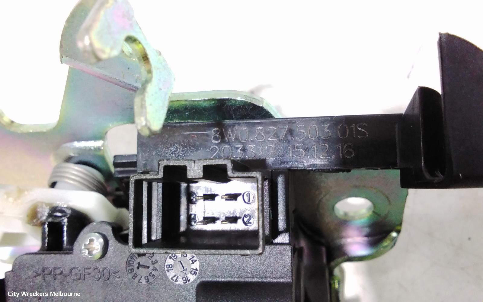 AUDI A4 DOOR/BOOT/GATE LOCK, BOOTLID LOCK, B9 8W, 10/2015 ONWARDS