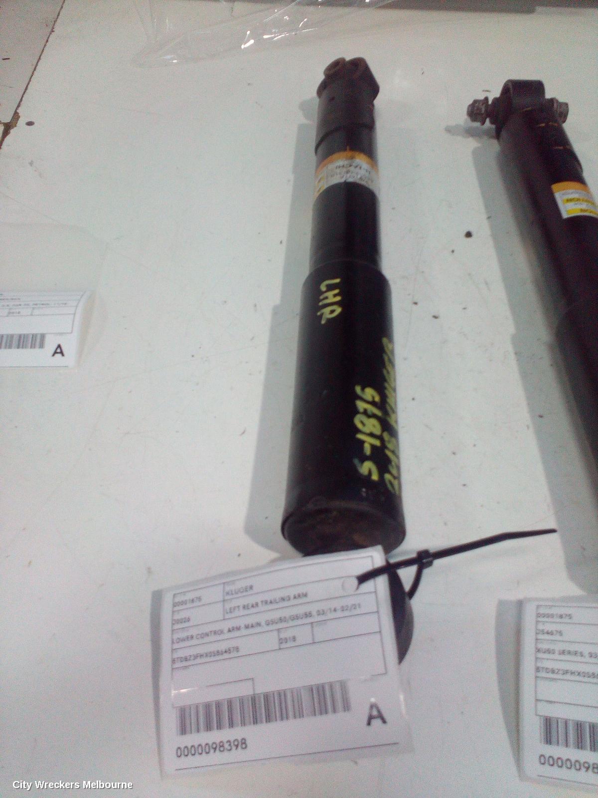 TOYOTA KLUGER LEFT REAR TRAILING ARM, LOWER CONTROL ARM-MAIN, GSU50/GSU55, 03/2014 - 02/2021