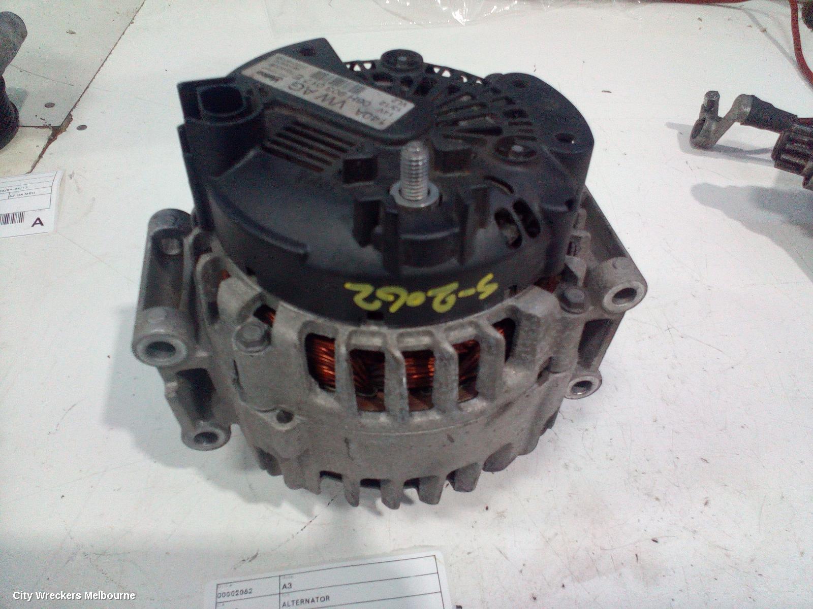 AUDI A3 ALTERNATOR, PETROL, 1.8, VALEO, 8P, 06/2004 - 04/2013
