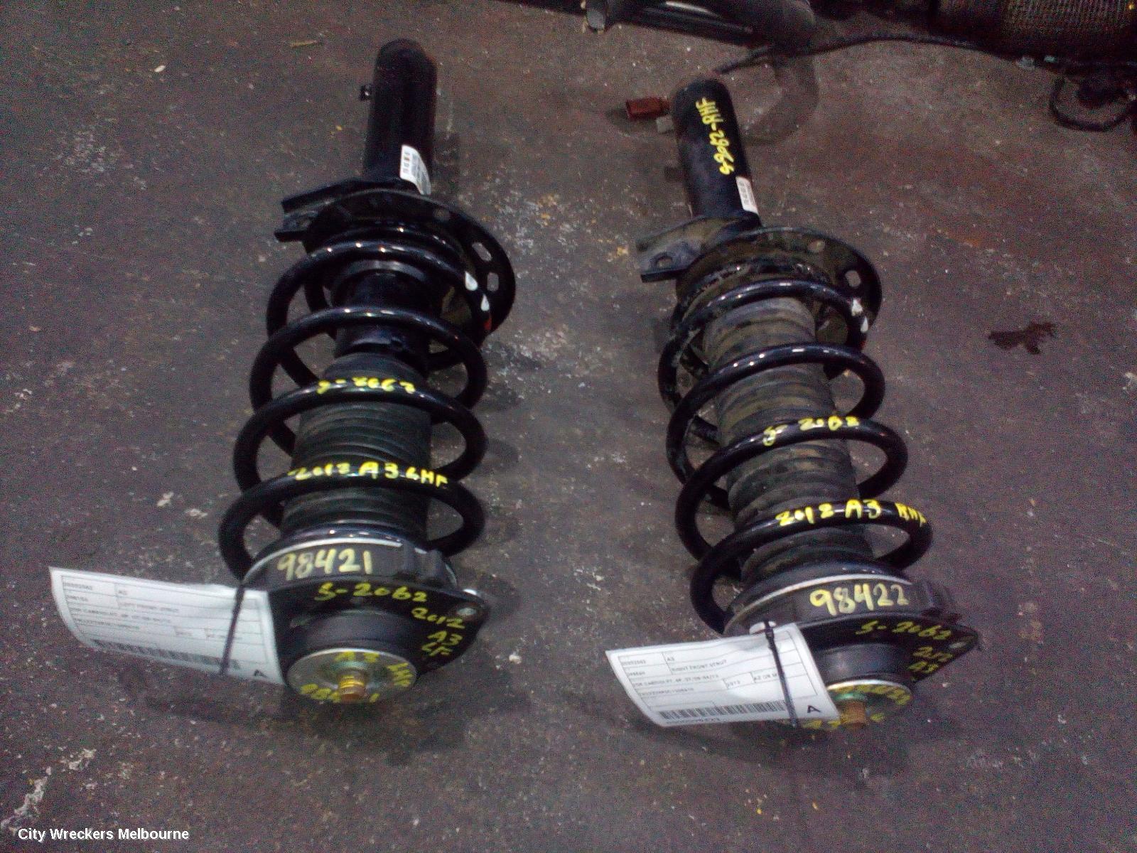 AUDI A3 LEFT FRONT STRUT, 2DR CABRIOLET, 8P, 07/2008 - 04/2013
