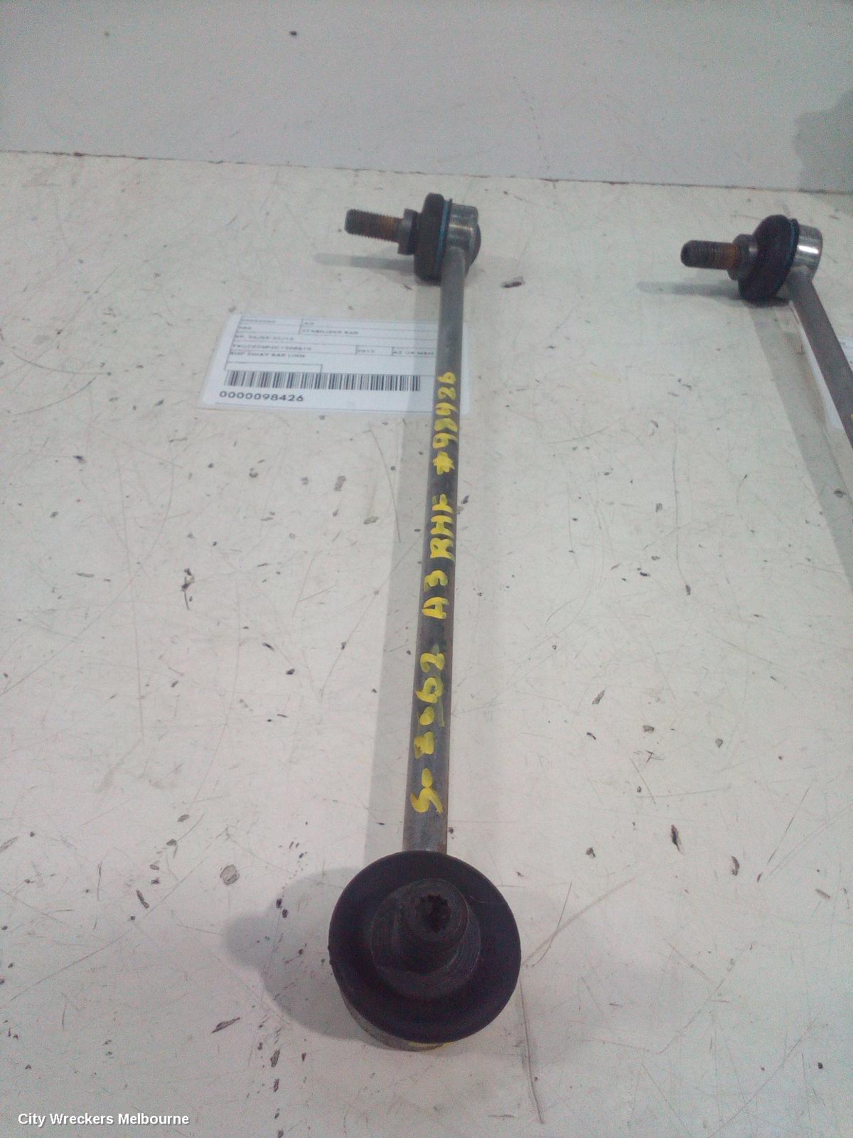 AUDI A3 STABILISER BAR, 8P, 06/2004 - 02/2013