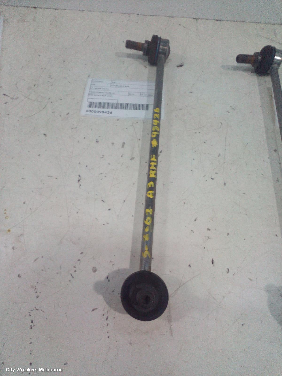 AUDI A3 STABILISER BAR, 8P, 06/2004 - 02/2013