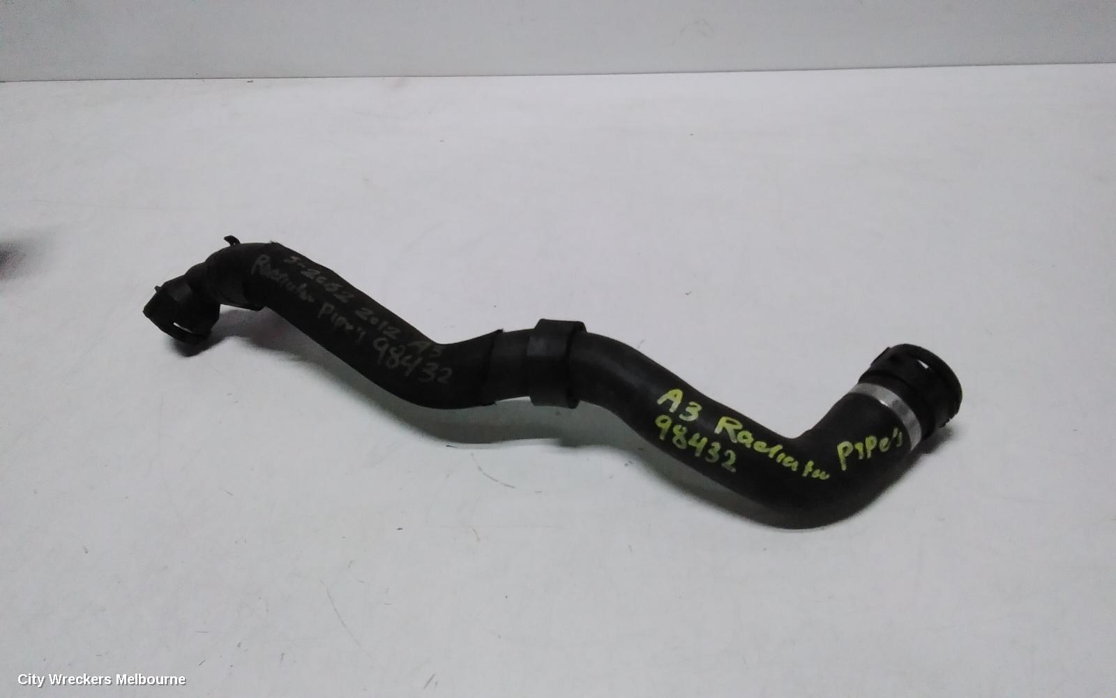 AUDI A3 WATER PIPES/OUTLETS, 8P, 06/2004 - 02/2013
