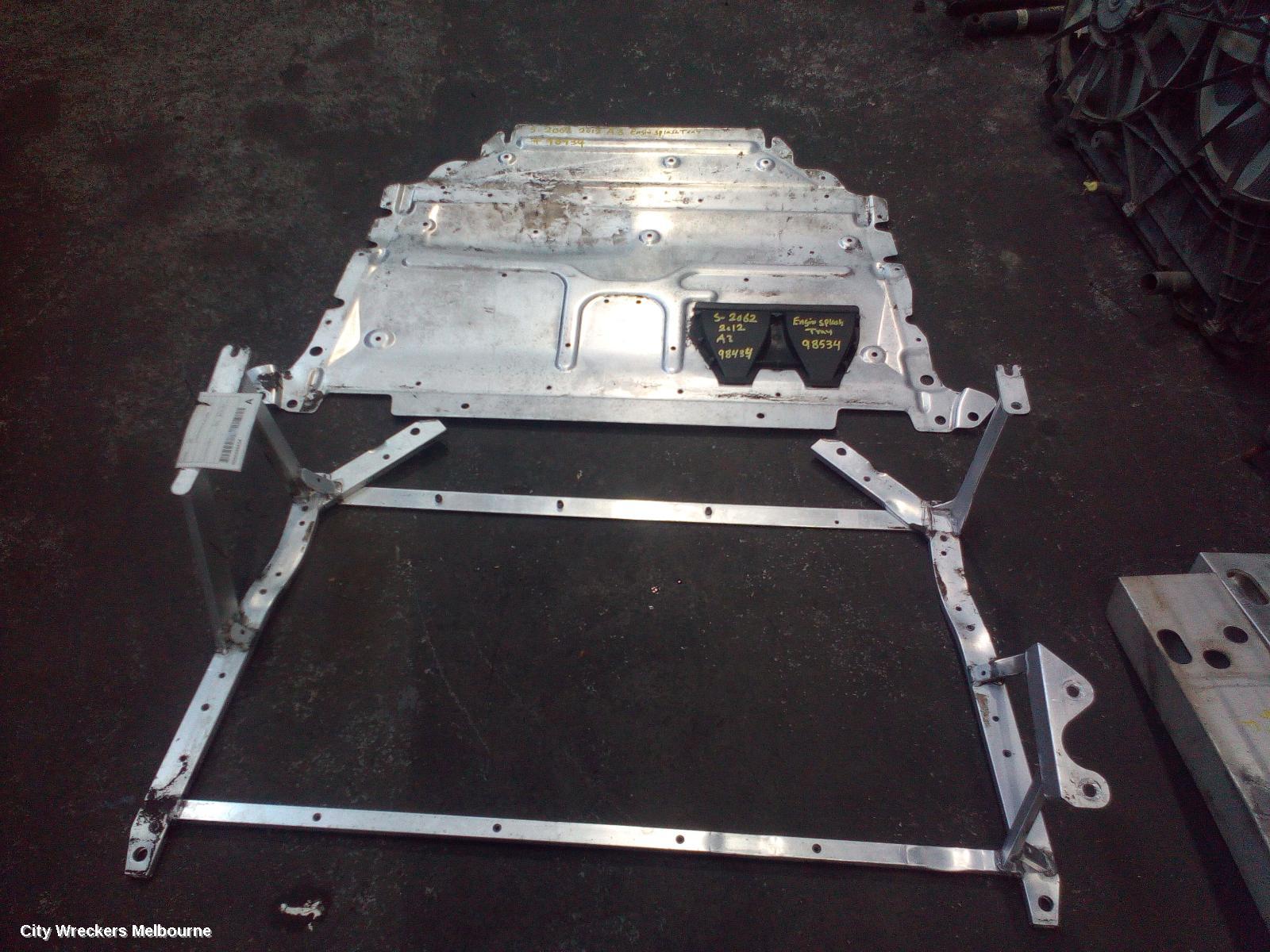 AUDI A3 LOWER ENGINE SPLASH TRAY, 8P, MAIN ENGINE UNDERTRAY, PETROL, 1.8, TURBO, CDAA CODE, 05/2007 - 04/2013
