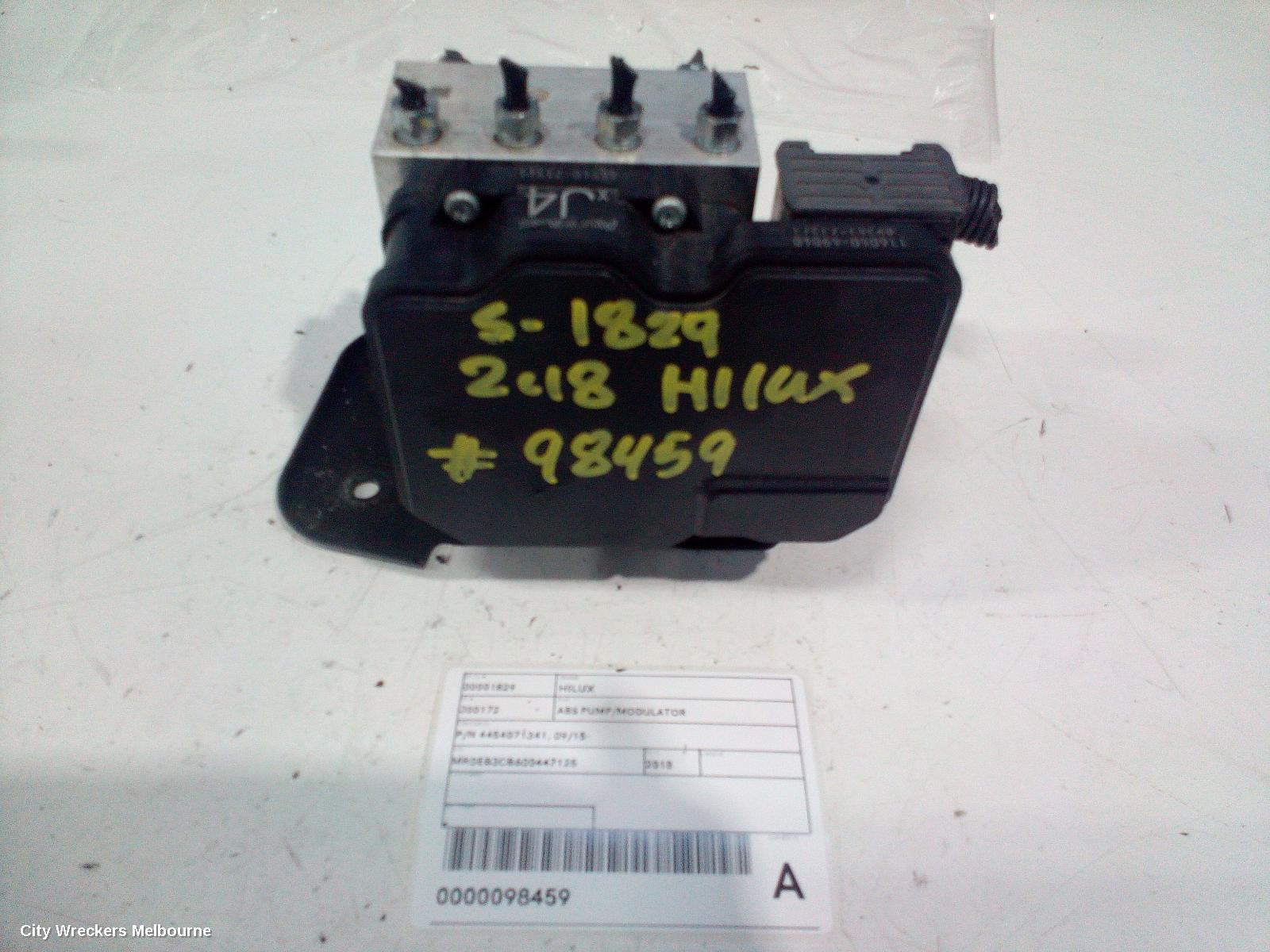 TOYOTA HILUX ABS PUMP/MODULATOR, P/N 4454071341, 09/2015 ONWARDS