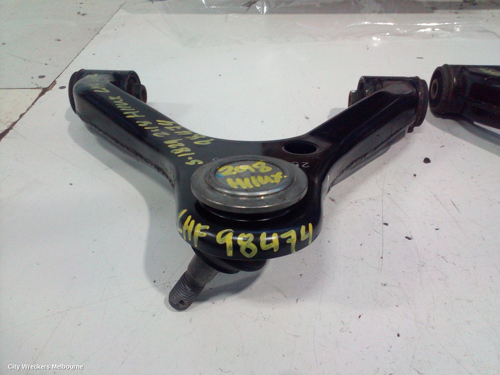TOYOTA HILUX LEFT FRONT UPPER CONTROL ARM, 2WD LOW RIDE, 03/2005 ONWARDS