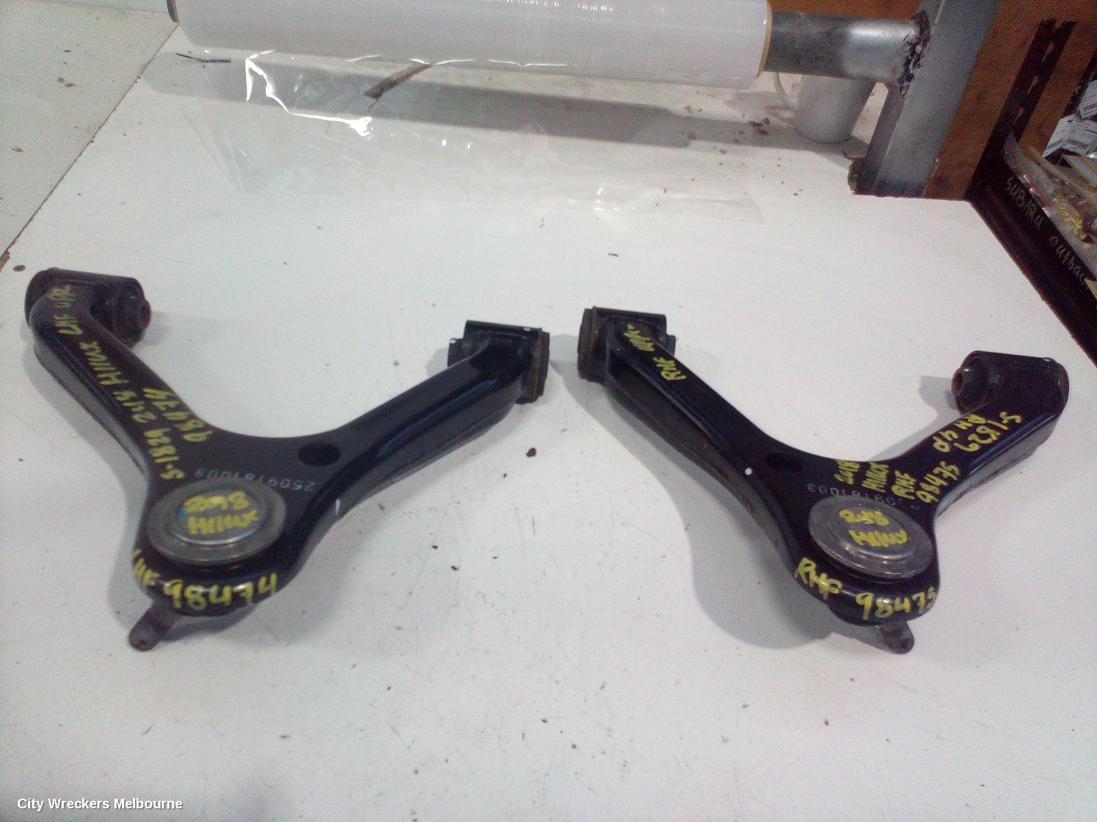 TOYOTA HILUX LEFT FRONT UPPER CONTROL ARM, 2WD LOW RIDE, 03/2005 ONWARDS