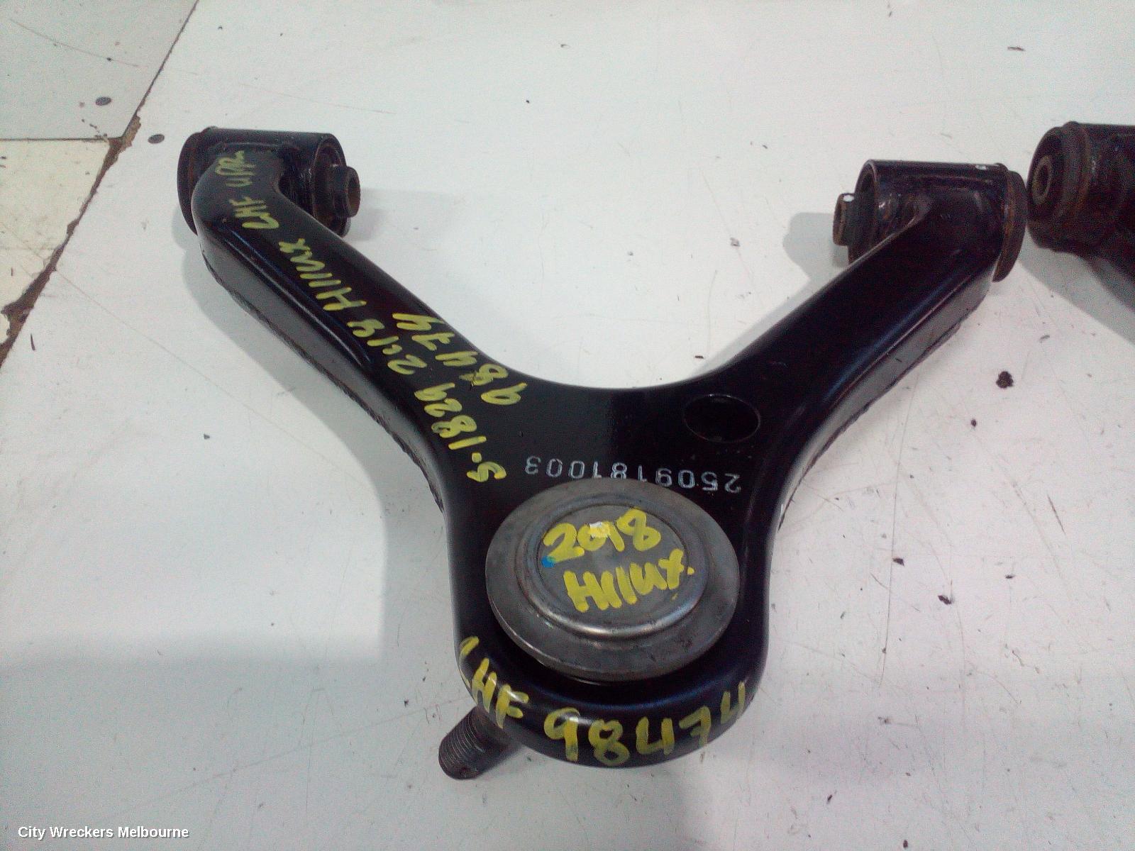 TOYOTA HILUX LEFT FRONT UPPER CONTROL ARM, 2WD LOW RIDE, 03/2005 ONWARDS