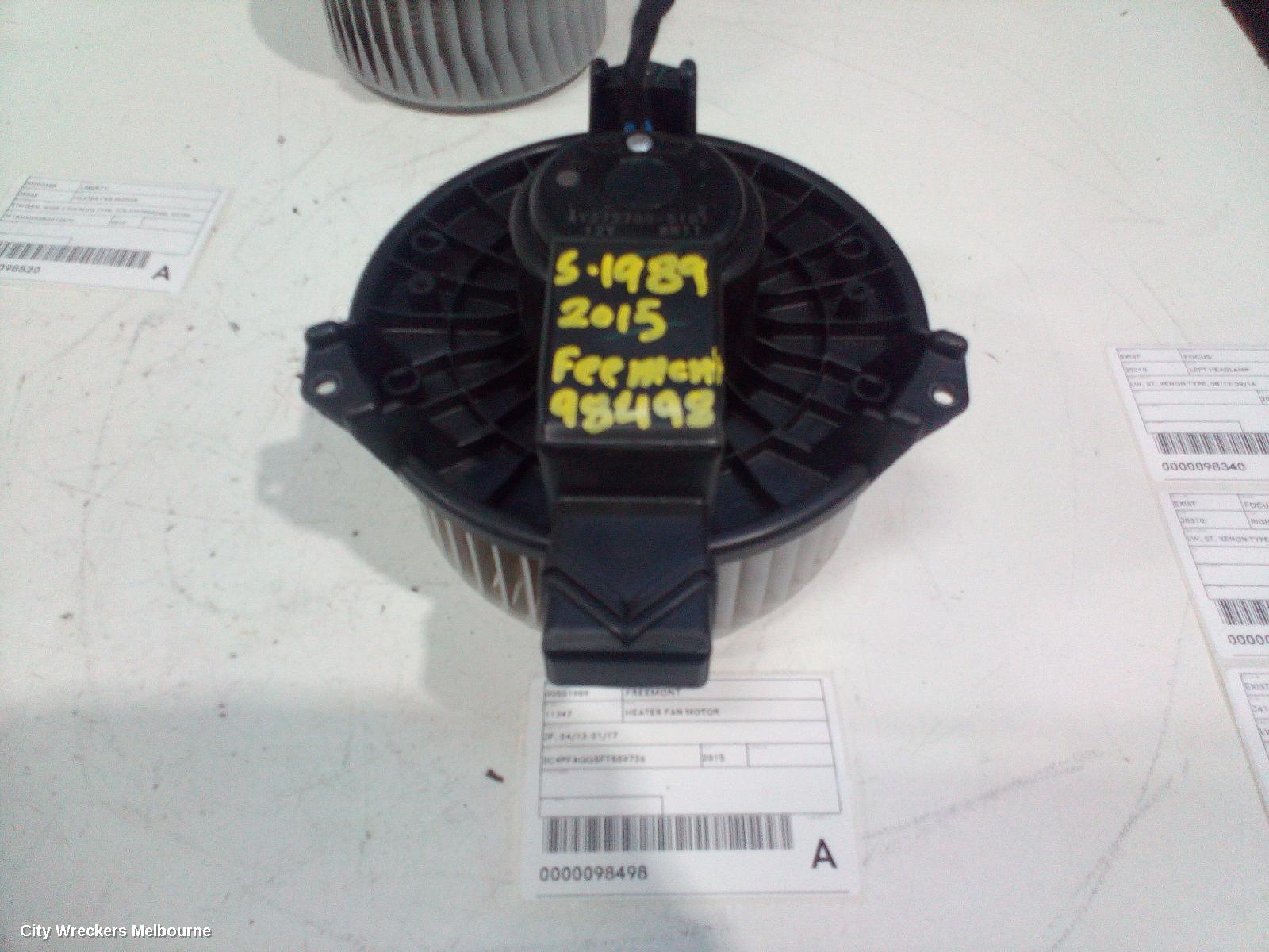 FIAT FREEMONT HEATER FAN MOTOR, JF, 04/2013 - 01/2017