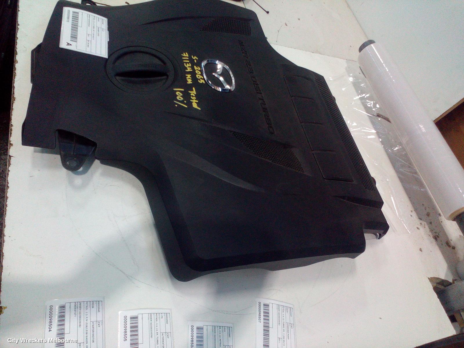 MAZDA CX7 ENGINE COVER, PETROL, 2.3, L3, TURBO, ER, 11/2006 - 02/2012