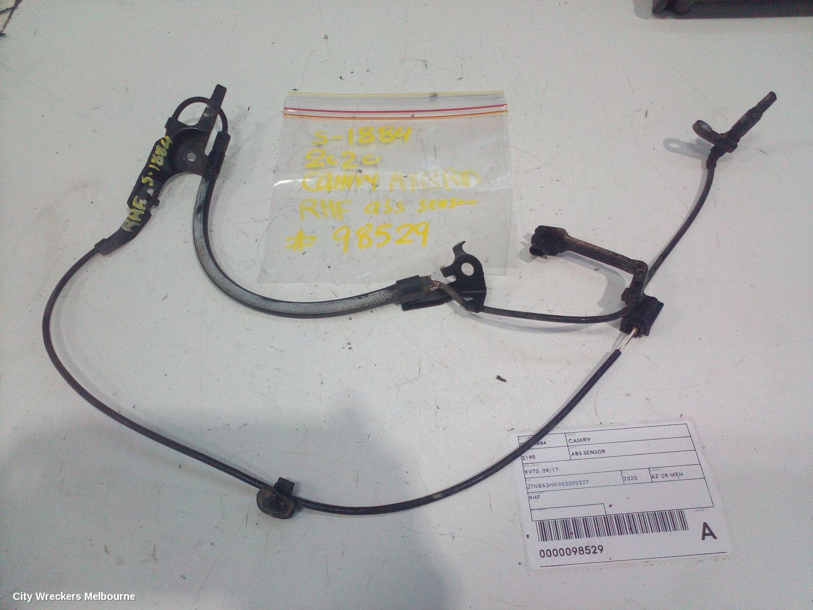 TOYOTA CAMRY ABS SENSOR, RH FRONT, XV70, A25A-FXS, HEV, 09/2017 - 05/2024