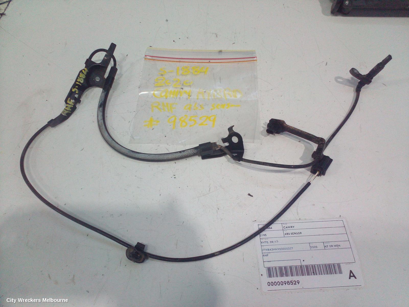 TOYOTA CAMRY ABS SENSOR, RH FRONT, XV70, A25A-FXS, HEV, 09/2017 - 05/2024