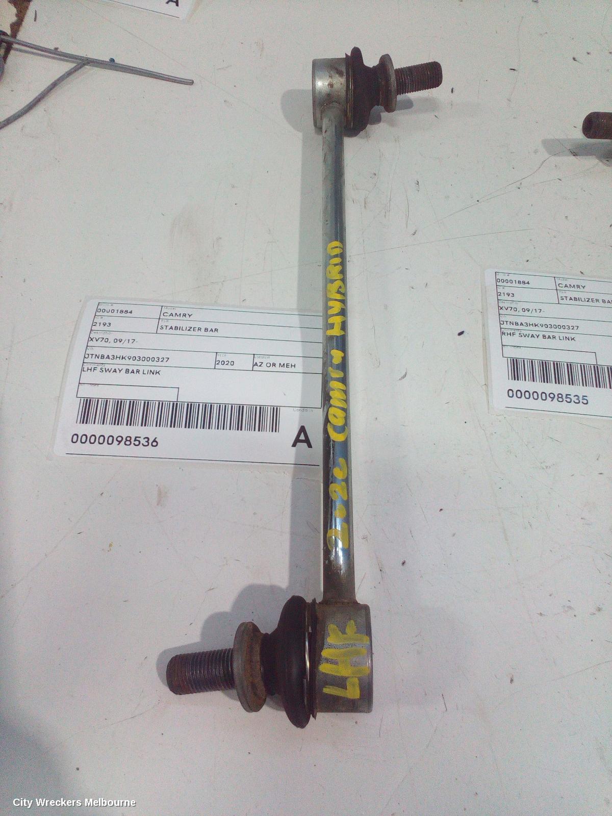 TOYOTA CAMRY STABILISER BAR, XV70, 09/2017 - 05/2024