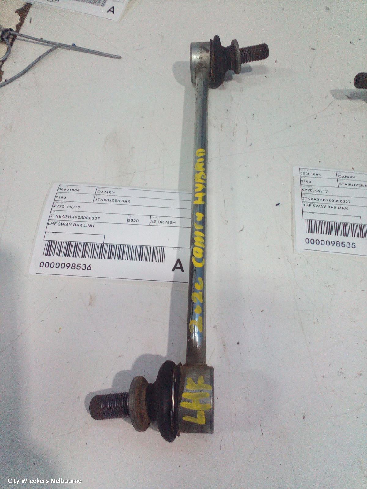 TOYOTA CAMRY STABILISER BAR, XV70, 09/2017 - 05/2024