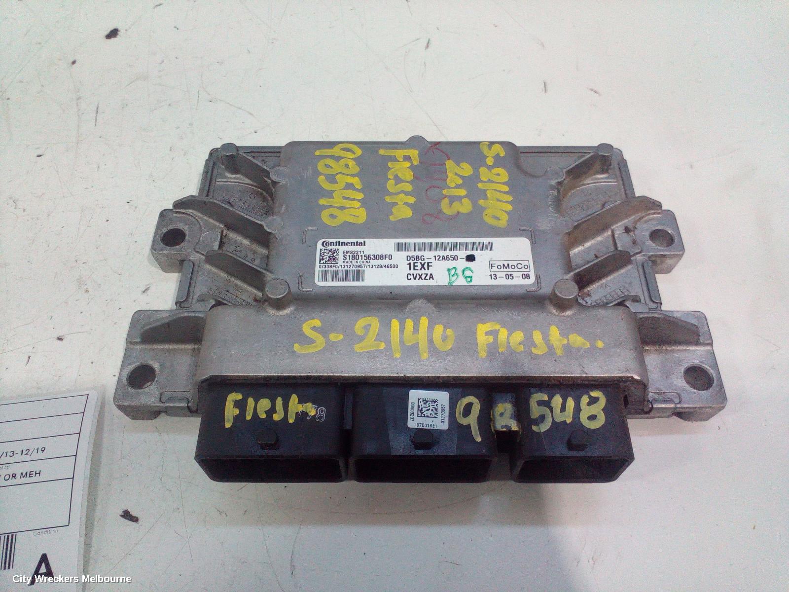 FORD FIESTA ECU, ENGINE ECU, 1.5, PETROL, ECU ONLY, WZ, 06/2013 - 12/2019
