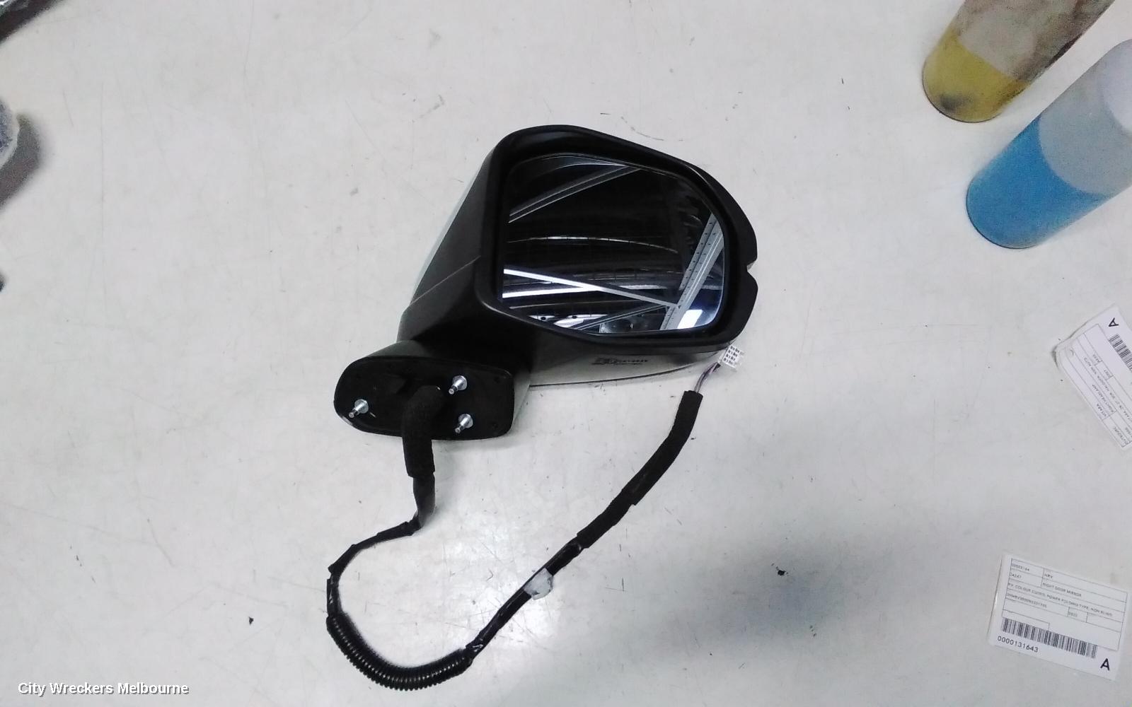HONDA HRV RIGHT DOOR MIRROR, RV, COLOUR CODED, POWER FOLDING TYPE, NON BLIND SPOT TYPE, 12/2021 ONWARDS