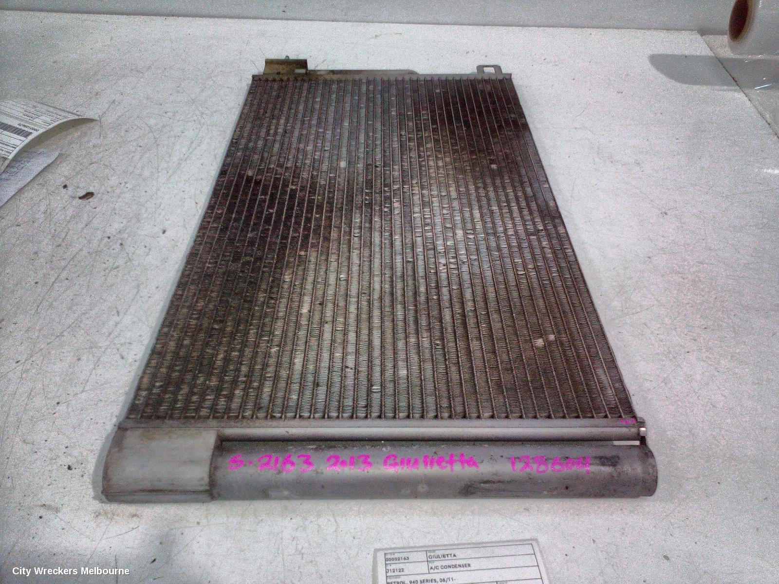 ALFA ROMEO GIULIETTA A/C CONDENSER, PETROL, 940 SERIES, 06/2011 ONWARDS