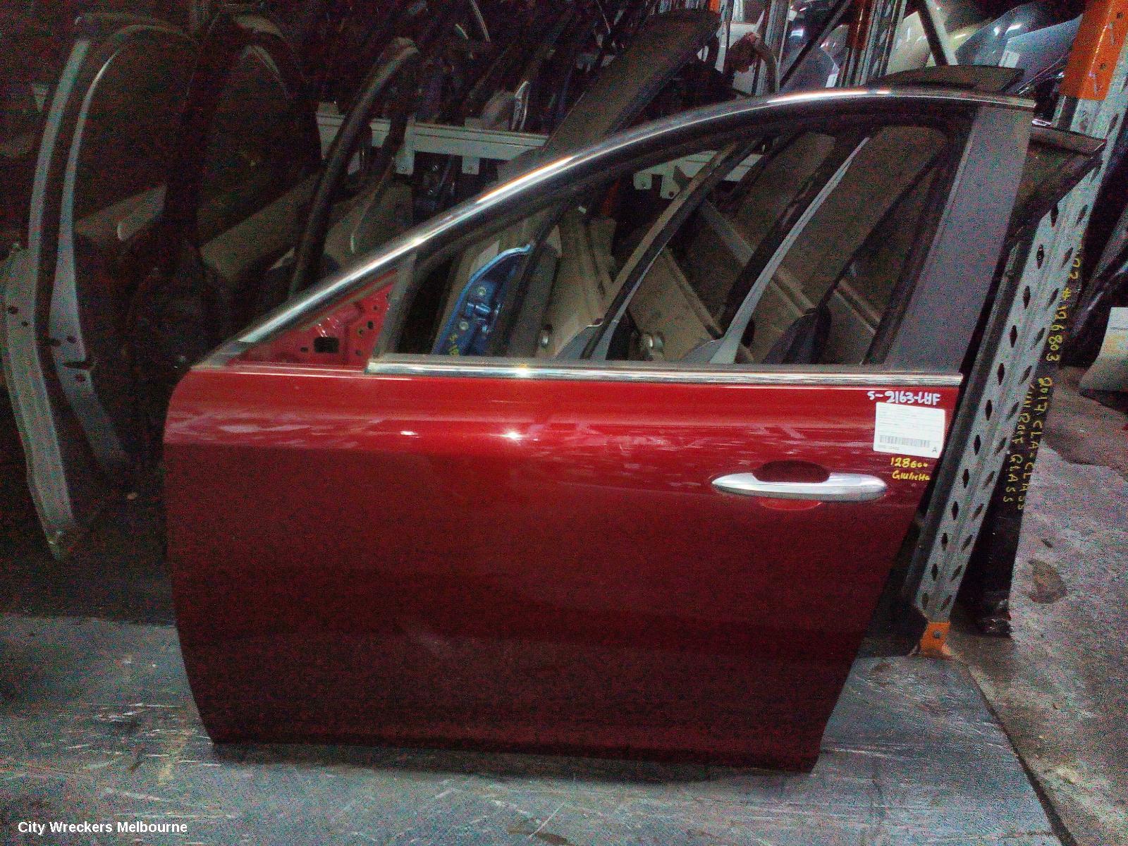 ALFA ROMEO GIULIETTA LEFT FRONT DOOR, 940 SERIES, 01/2011 - 12/2020