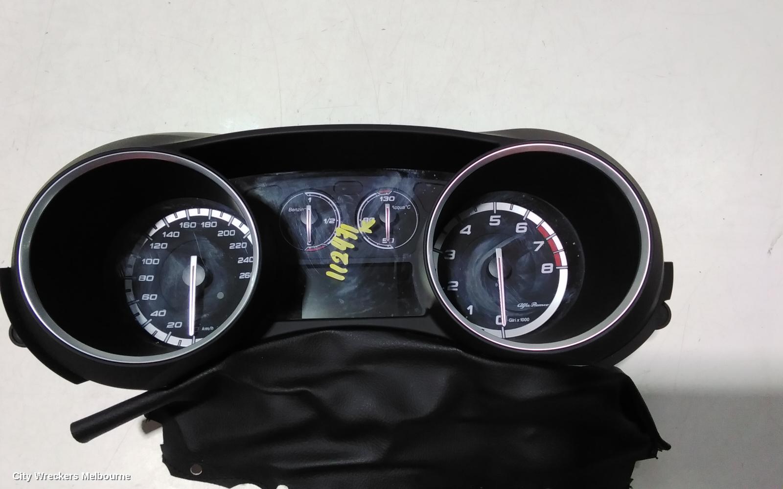 ALFA ROMEO GIULIETTA INSTRUMENT CLUSTER, 940 SERIES, 01/2011 - 12/2020