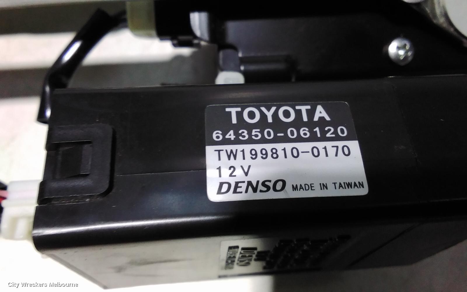 TOYOTA AURION, GSV50R 04/2012 - 08/2017, SHADE ASSYMBLY REAR WINDOW  / PAR NO 64350-06120 : 98580