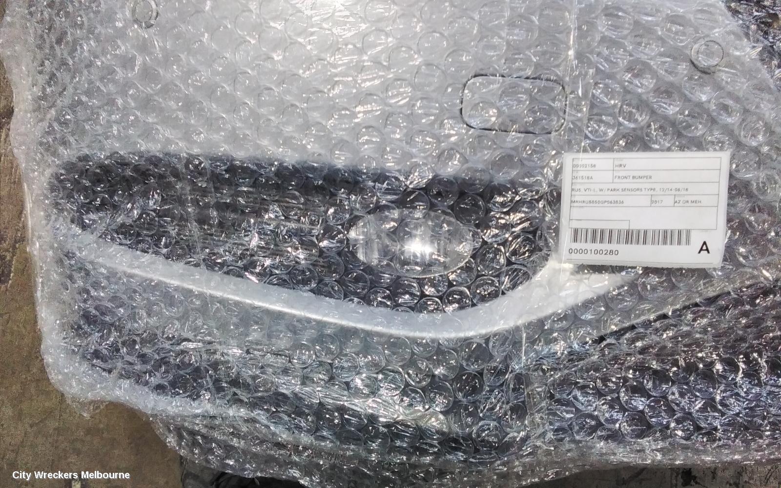 HONDA HRV FRONT BUMPER, RU5, VTI-L, W/ PARK SENSORS TYPE, 12/2014 - 06/2018