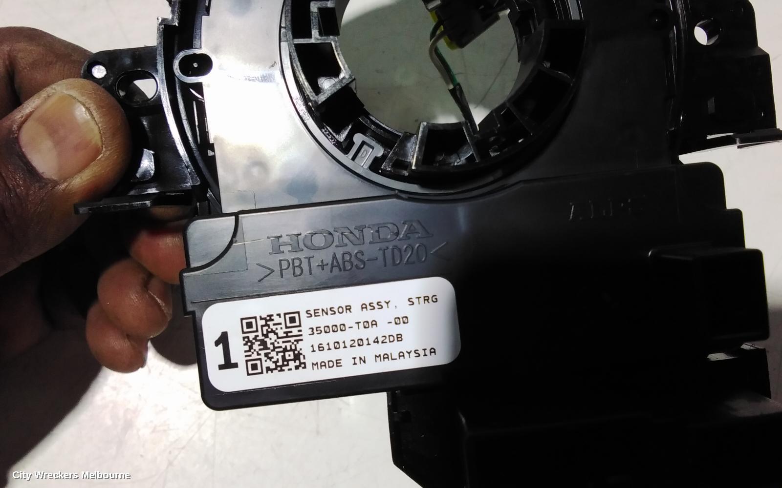 HONDA HRV AIRBAG MODULE/SENSOR, CLOCKSPRING, RU5, 12/2014 - 10/2021