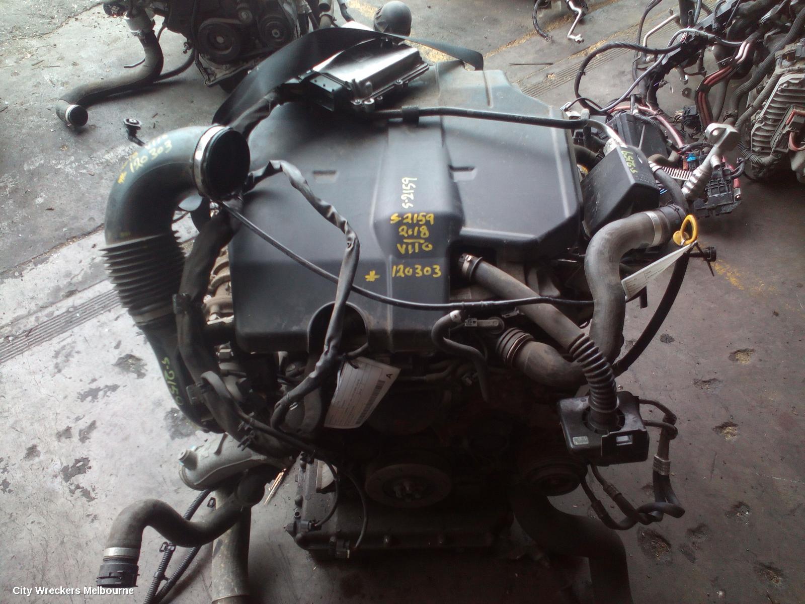 MERCEDES VITO ENGINE, DIESEL, 2.1, TURBO, 447, 651.950 CODE, 03/2015 ONWARDS