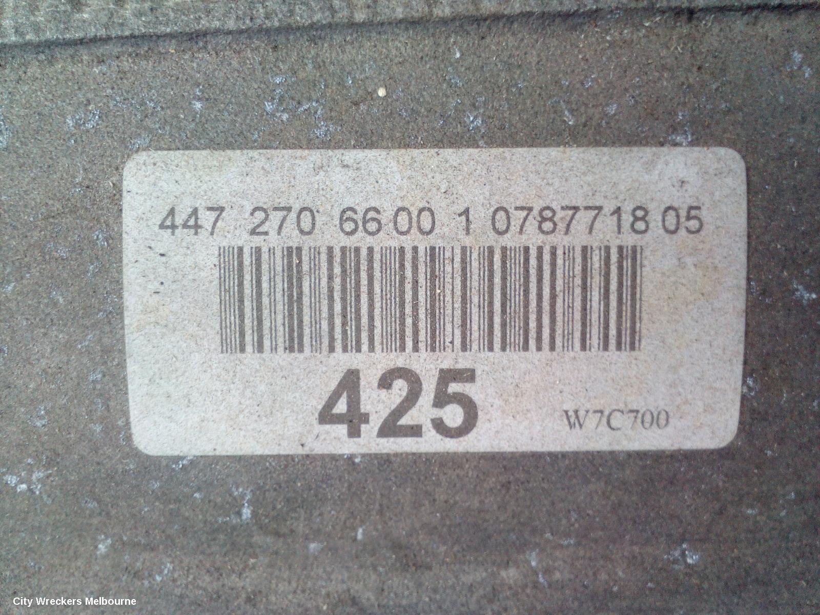 MERCEDES VITO TRANS/GEARBOX, AUTO, RWD, DIESEL, 2.1, TURBO, 447, 722.908 CODE, 03/2015 ONWARDS