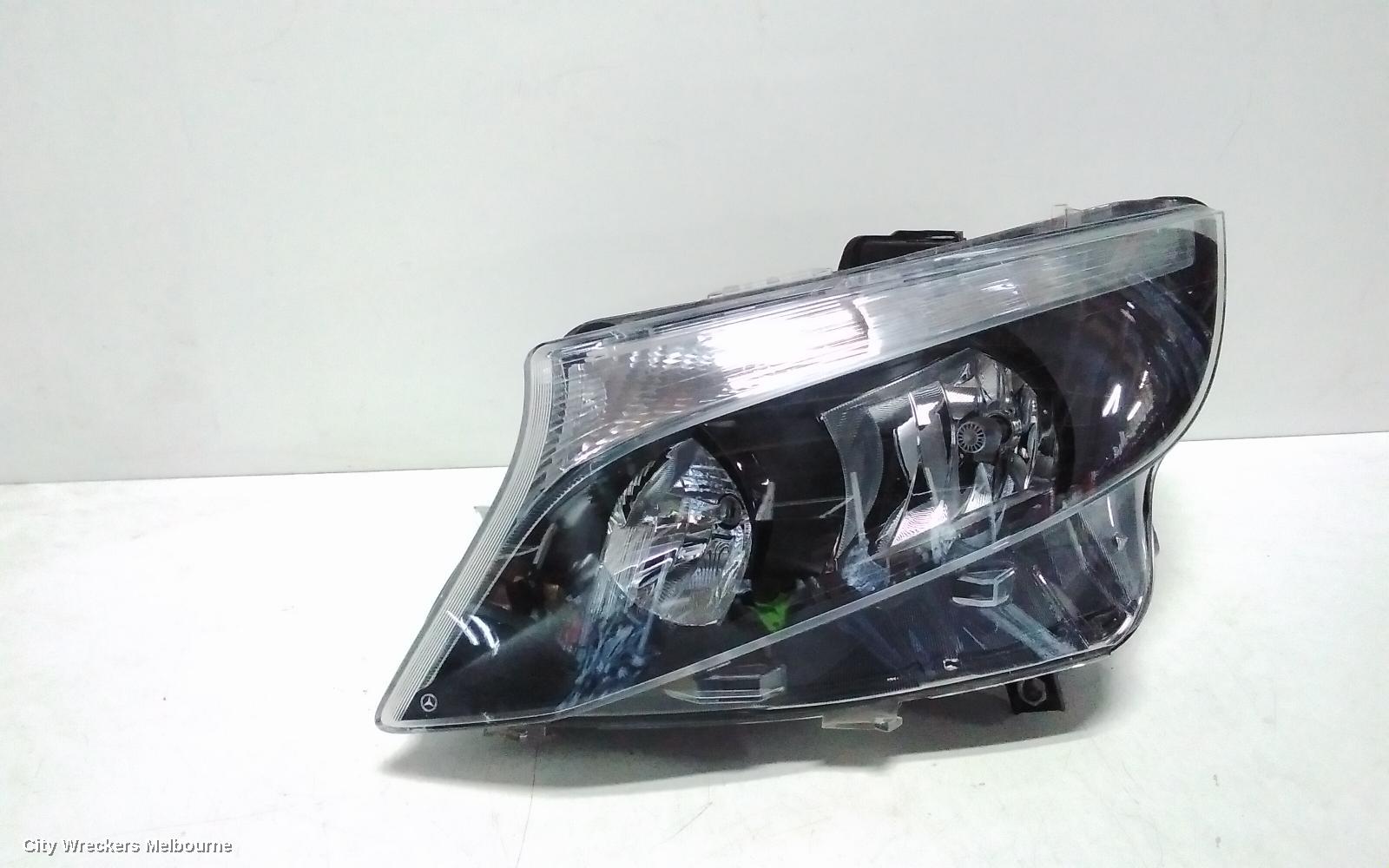 MERCEDES VITO LEFT HEADLAMP, 447, HALOGEN, BLACK INSERT TYPE, 03/2015 ONWARDS