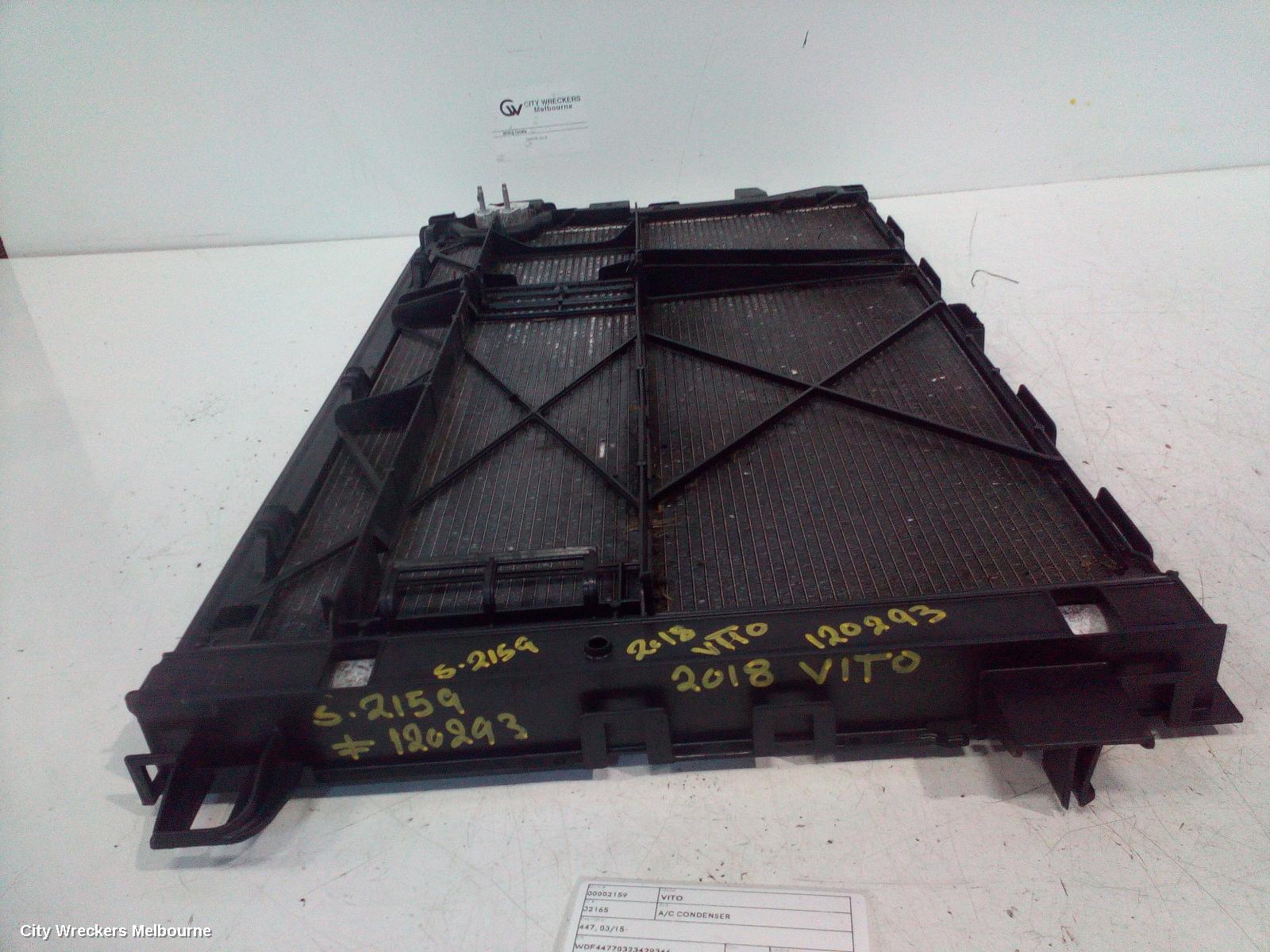 MERCEDES VITO A/C CONDENSER, 447, 03/2015 ONWARDS
