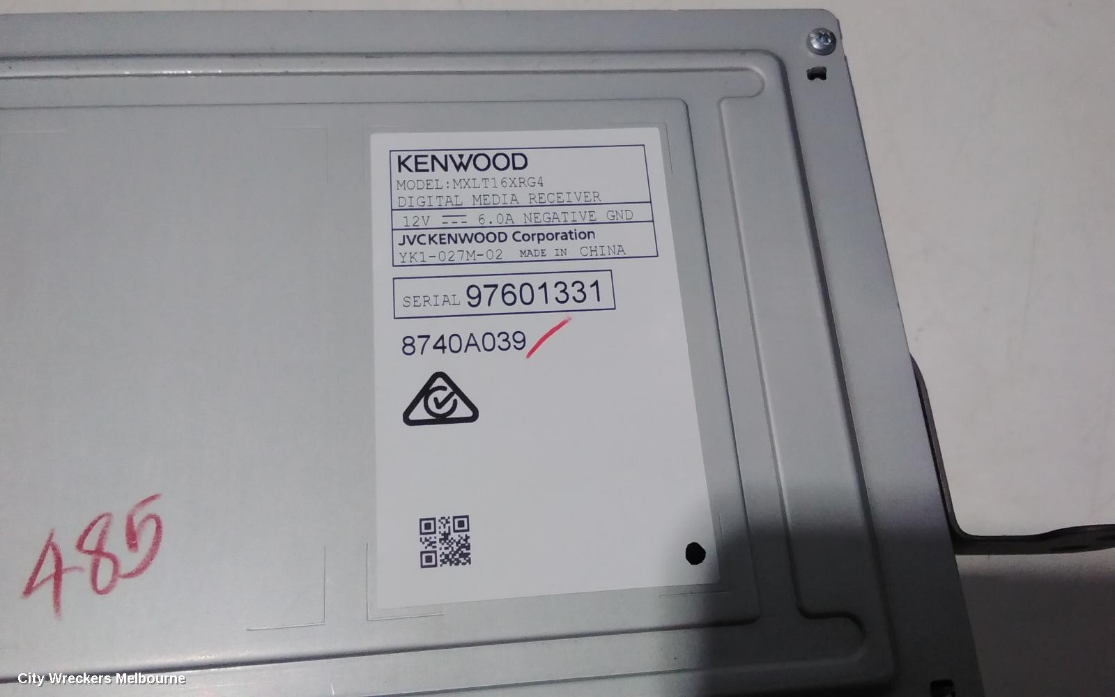 MITSUBISHI TRITON RADIO/CD/DVD/SAT/TV, 7IN TOUCHSCREEN, MR, GLX/GLX+/GLX-R/GSR, 01/2020 ONWARDS