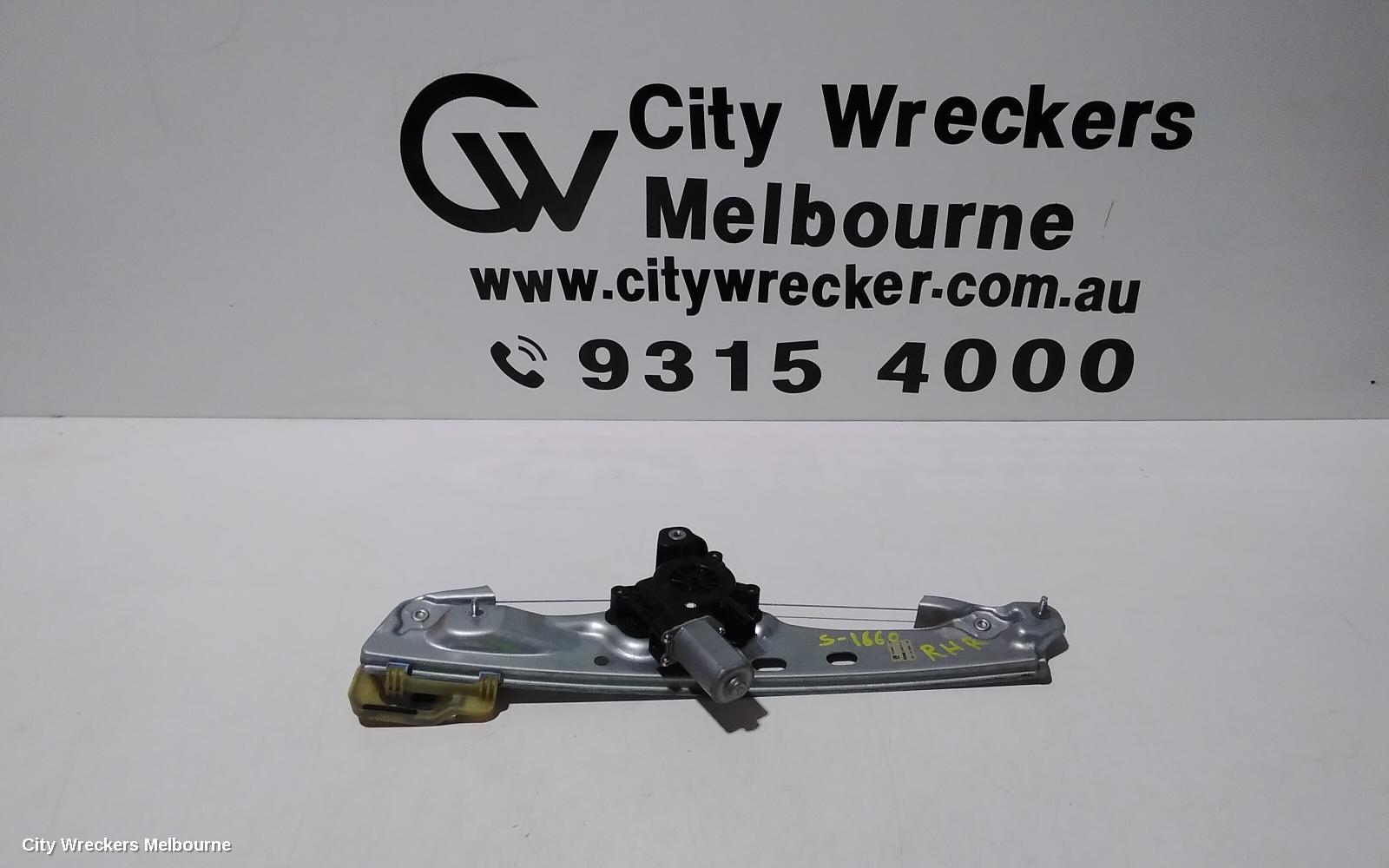 HOLDEN ASTRA LEFT REAR WND REG/MOTOR, BK, 5DR HATCH, 09/2016 ONWARDS