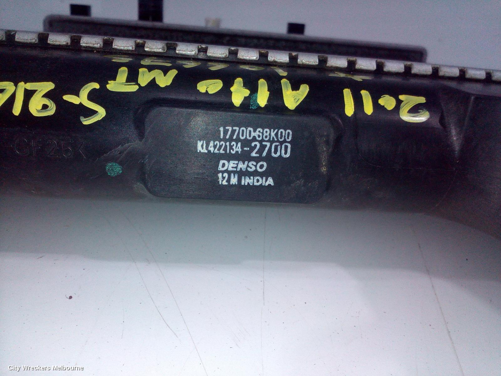 SUZUKI ALTO RADIATOR, MANUAL, 1.0, K10BN, GF, 07/2009 - 12/2014
