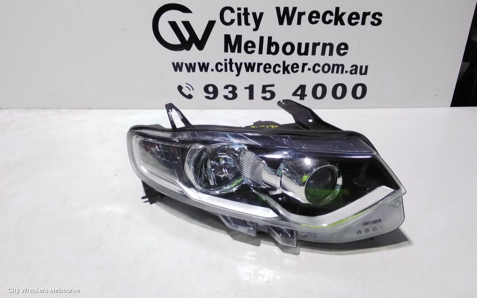 FORD TERRITORY RIGHT HEADLAMP, SZ MKI, TITANIUM, 04/2011 - 09/2014