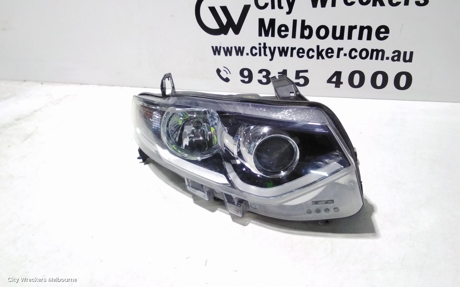 FORD TERRITORY RIGHT HEADLAMP, SZ MKI, TITANIUM, 04/2011 - 09/2014