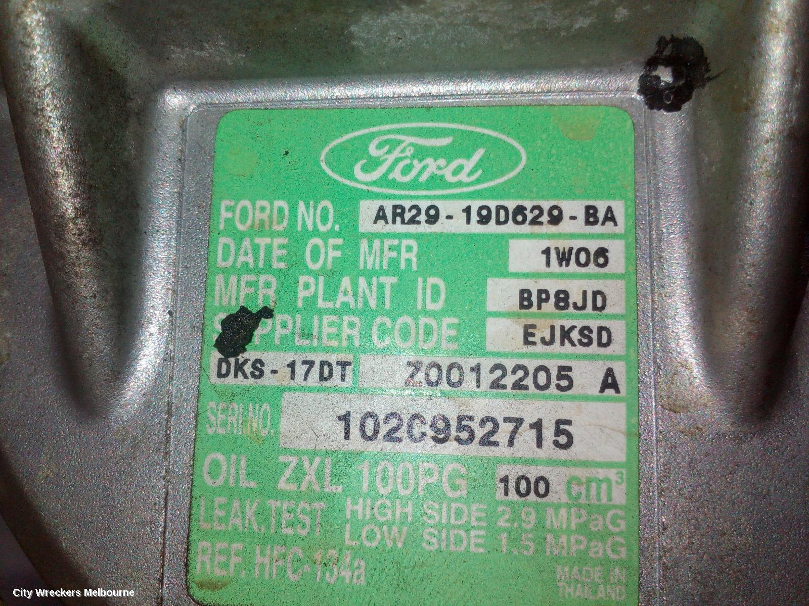 FORD TERRITORY A/C COMPRESSOR, SZ MKI-MKII, 2.7, DIESEL, 04/2011 - 12/2016