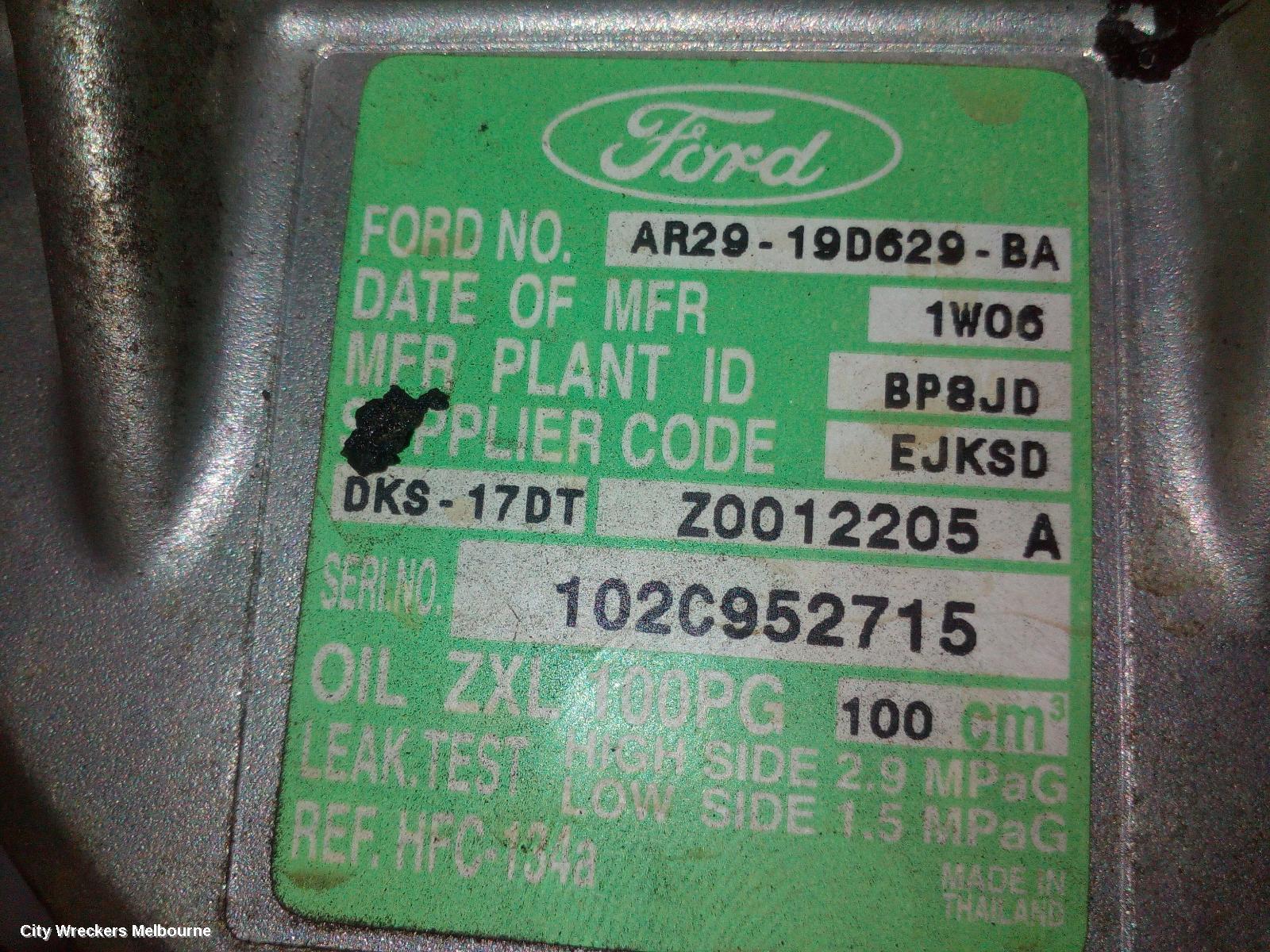 FORD TERRITORY A/C COMPRESSOR, SZ MKI-MKII, 2.7, DIESEL, 04/2011 - 12/2016