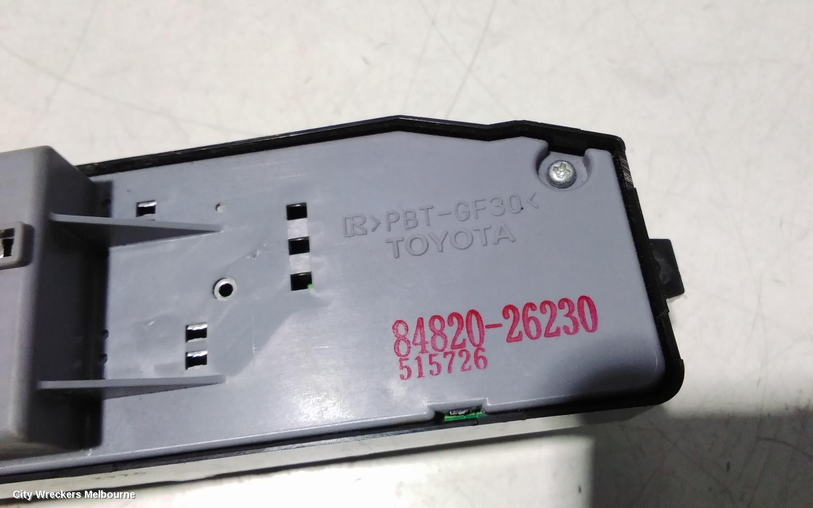 TOYOTA HIACE PWR DR WIND SWITCH, RH FRONT (MASTER SWITCH), TRH/KDH, 03/2014 - 04/2019