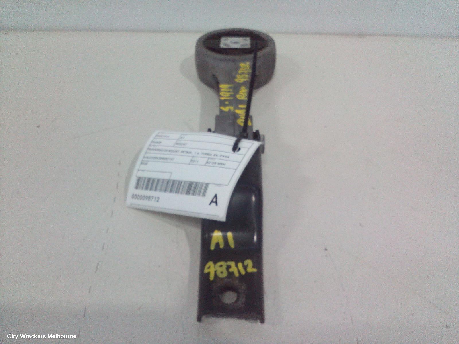 AUDI A1 MOUNT, TRANSMISSION MOUNT, PETROL, 1.4, TURBO, 8X, CAXA CODE, 12/2010 - 10/2018