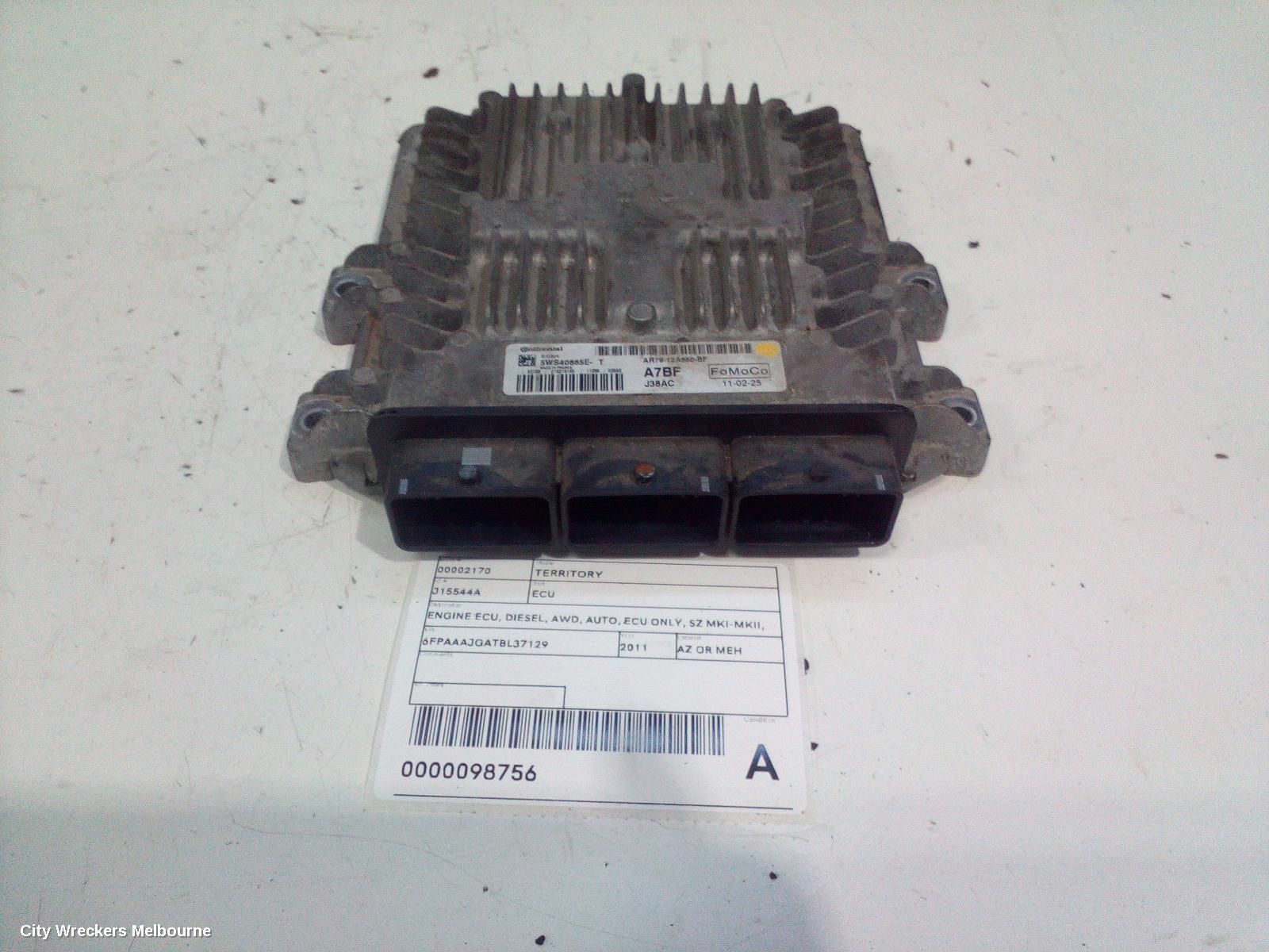 FORD TERRITORY ECU, ENGINE ECU, DIESEL, AWD, AUTO, ECU ONLY, SZ MKI-MKII, 04/2011 - 12/2016