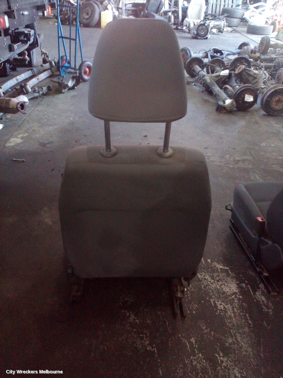 VOLKSWAGEN AMAROK FRONT SEAT, LH FRONT, 2H, CLOTH, DARK GREY, TRENDLINE, 12/2010 - 05/2016